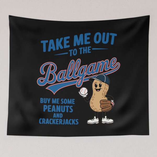 Item preview, Take Me Out To The Ballgame Peanut Mascot designed and sold by SolomonGarment.