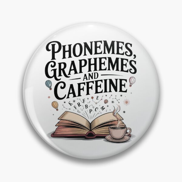 Item preview, Phonemes Graphemes and Caffeine Funny Reading Teacher  designed and sold by ManiaGrania.