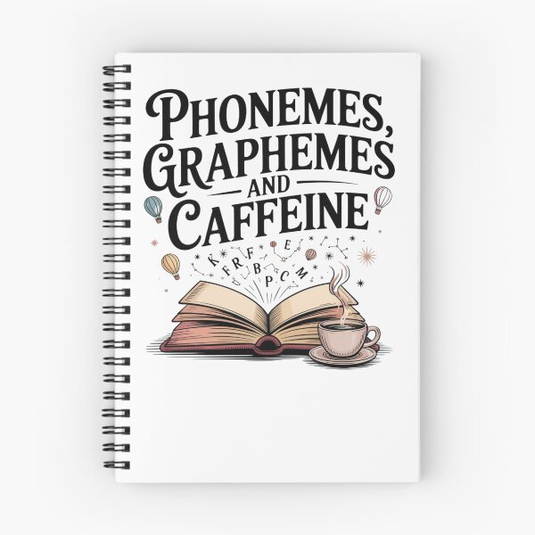 Item preview, Phonemes Graphemes and Caffeine Funny Reading Teacher  designed and sold by ManiaGrania.