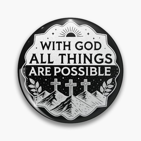 Item preview, Matthew 19:26 With God All Things Are Possible designed and sold by plushism.