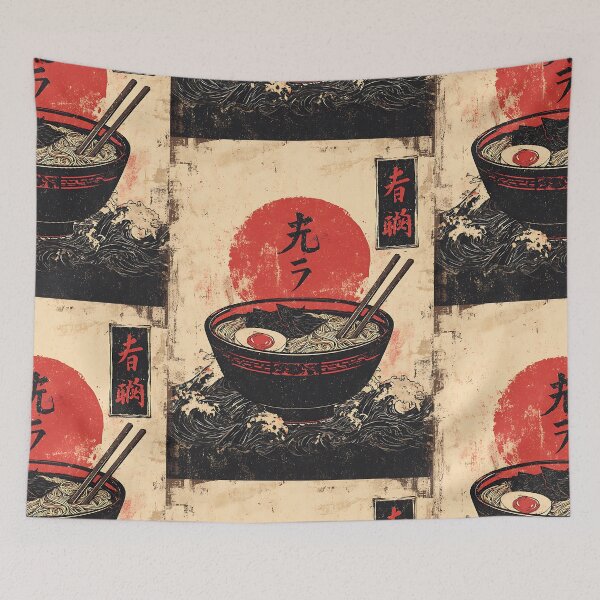 Item preview, Delicious Japanese Ramen Art designed and sold by bapupa.
