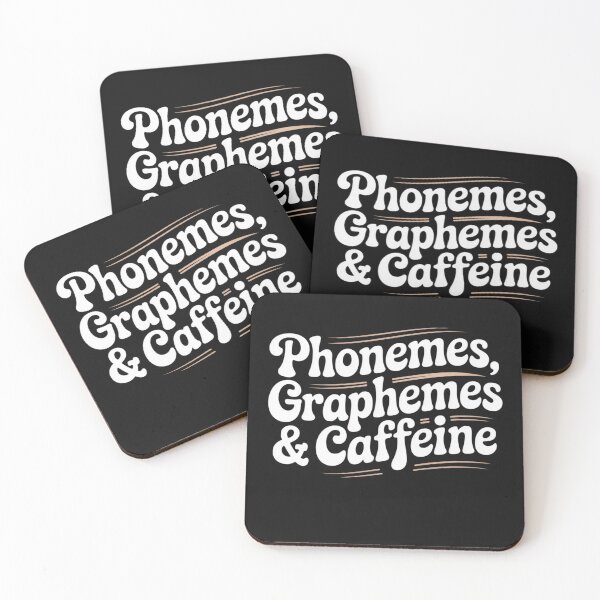Item preview, Phonemes Graphemes and Caffeine Funny Reading Teacher  designed and sold by ManiaGrania.