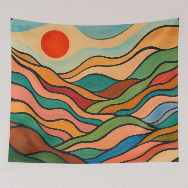 Item preview, Organic hills in the flow of color designed and sold by Sigtrix.