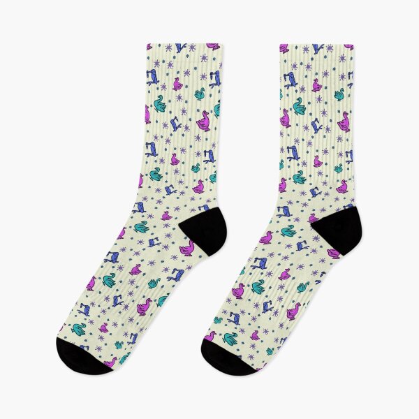 Item preview, Canal Birds – Fun Colourful Pattern designed and sold by JustJuJuDesigns.