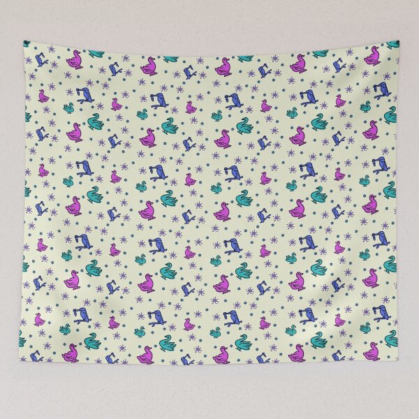 Item preview, Canal Birds – Fun Colourful Pattern designed and sold by JustJuJuDesigns.
