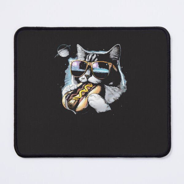 Item preview, Cat-Eating-Funny-Hot-Dog-In-Space-Kit-Ty-Gal-Axy-Mens-Womens-(1) designed and sold by carleoiabl.