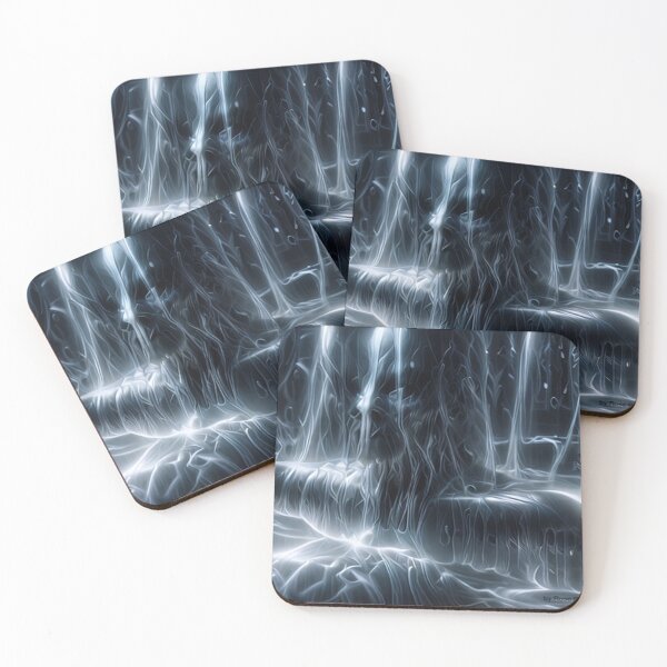 Item preview, Copy of Veins of Light – Abstract Cyber Silhouette (Tapestry & Bedding Art) designed and sold by PurpleRoseReina.