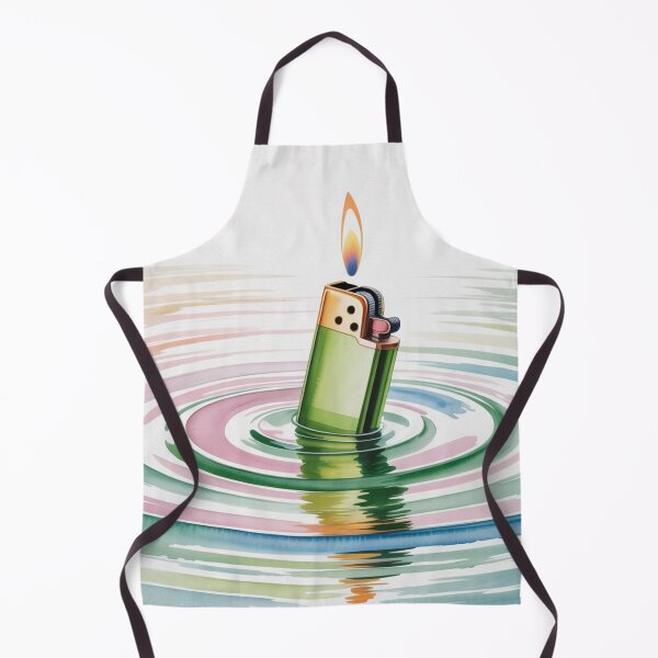 Item preview, Watercolor Burning Lighter in the water designed and sold by ArtQueen777.