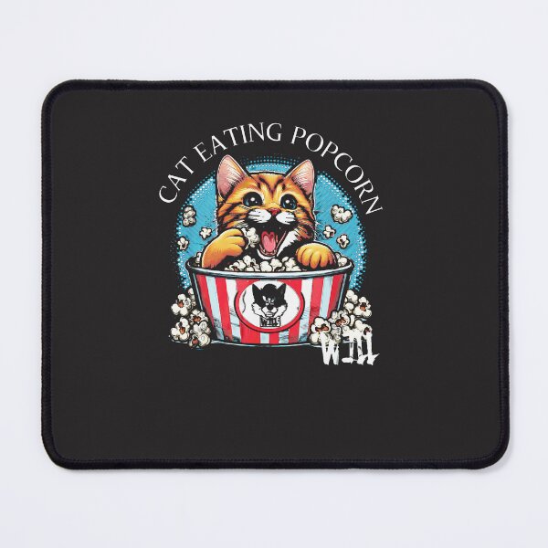 Item preview, Cat-Eating-Popcorn-Softstyle--Men-Women designed and sold by carleoiabl.