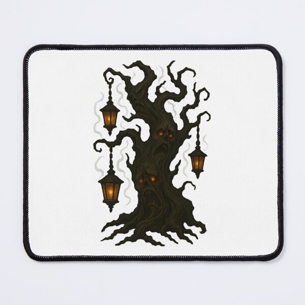 Item preview, Haunted Halloween Tree With Spooky Faces designed and sold by UniqueBartell.