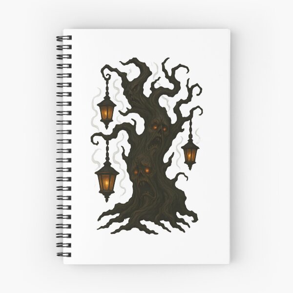 Item preview, Haunted Halloween Tree With Spooky Faces designed and sold by UniqueBartell.