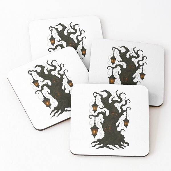 Item preview, Haunted Halloween Tree With Spooky Faces designed and sold by UniqueBartell.