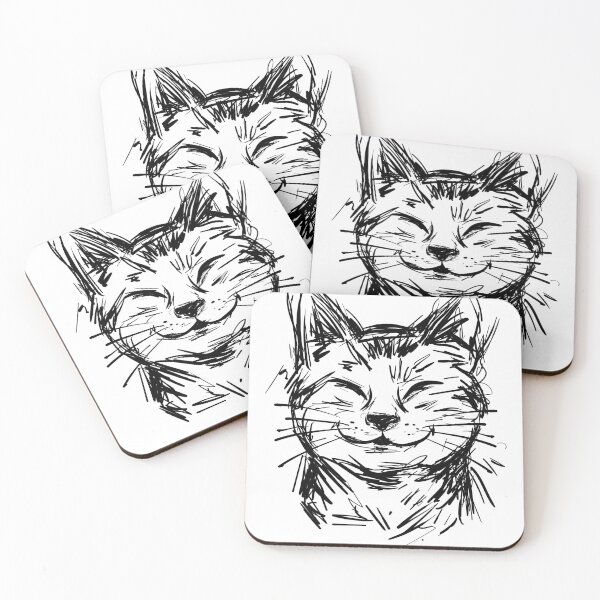 Item preview, Whimsical Cat Line Art Sketch designed and sold by lando218.