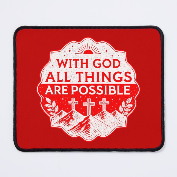 Item preview, Matthew 19:26 With God All Things Are Possible designed and sold by plushism.