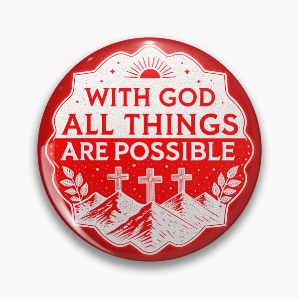 Item preview, Matthew 19:26 With God All Things Are Possible designed and sold by plushism.
