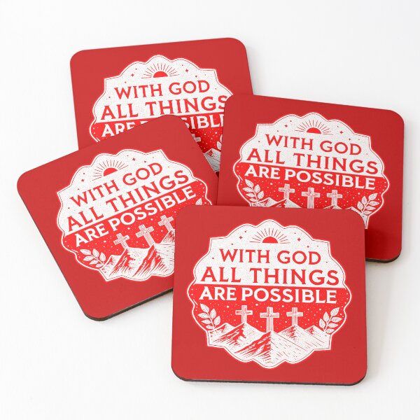 Item preview, Matthew 19:26 With God All Things Are Possible designed and sold by plushism.