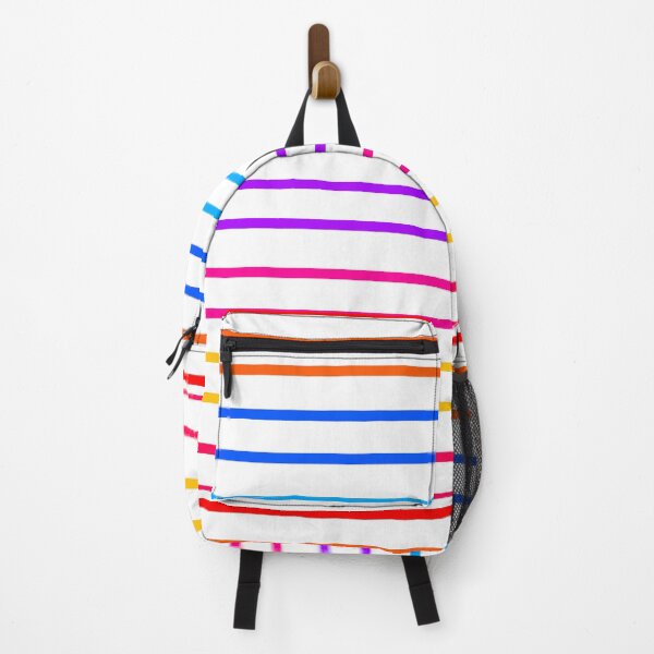 Item preview, Colorful stripes with white background designed and sold by CanvasCharmHub.