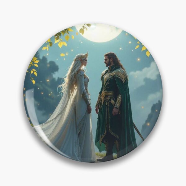 Item preview, Moonlit Elegance – Two elfin souls in cinematic grace between forest light and royal silence designed and sold by FotoworldEdel.