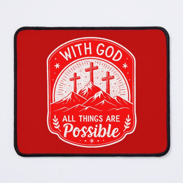 Item preview, Matthew 19:26 With God All Things Are Possible designed and sold by plushism.