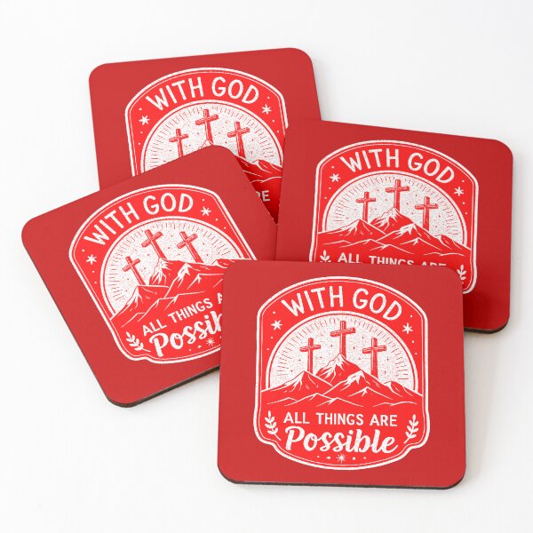 Item preview, Matthew 19:26 With God All Things Are Possible designed and sold by plushism.