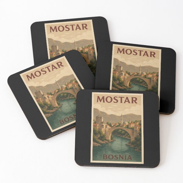 Item preview, Mostar Bosnia Skyline designed and sold by odyssee-n.