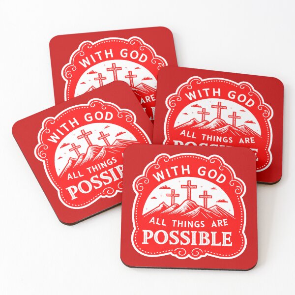 Item preview, Matthew 19:26 With God All Things Are Possible designed and sold by plushism.