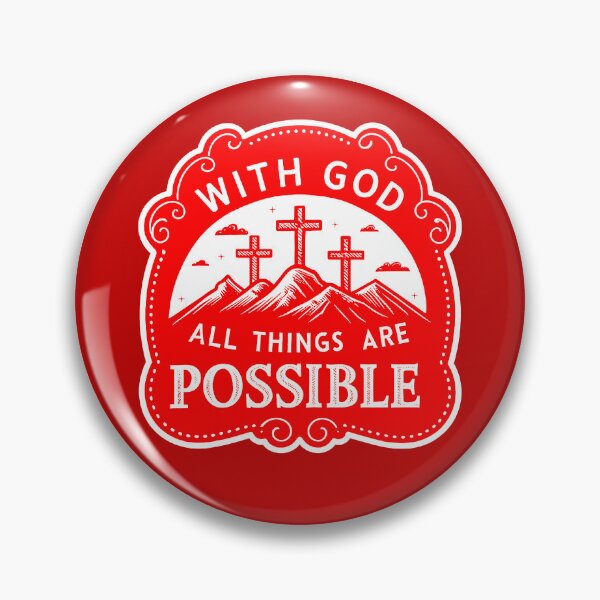 Item preview, Matthew 19:26 With God All Things Are Possible designed and sold by plushism.