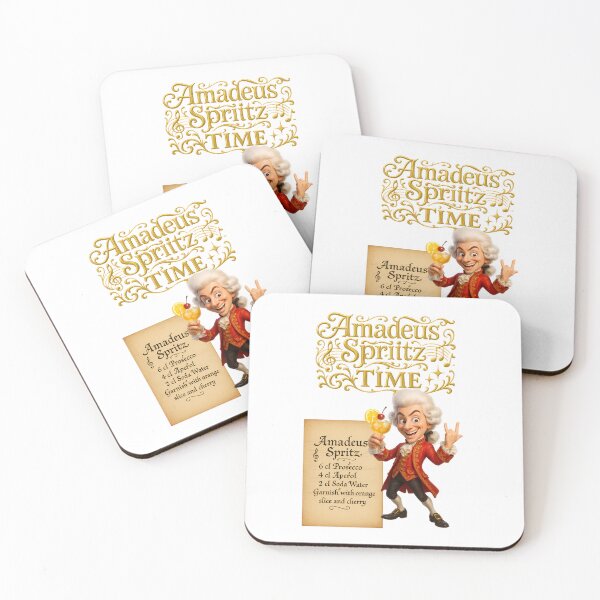 Item preview, Amadeus Spritz Time – Retro cocktail poster with classical music flair designed and sold by malero-design.