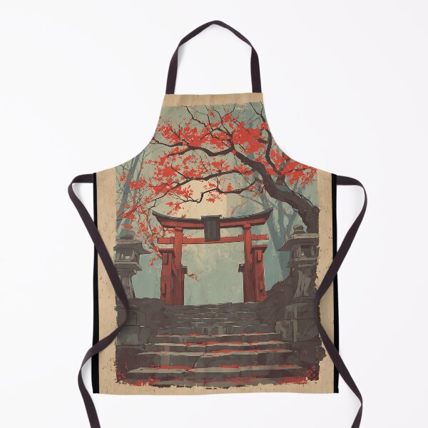 Item preview, Peaceful Shinto Shrine Art designed and sold by bapupa.