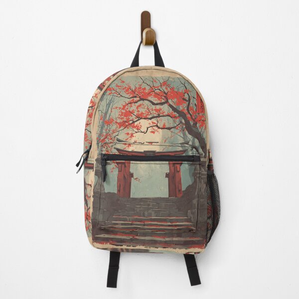 Item preview, Peaceful Shinto Shrine Art designed and sold by bapupa.