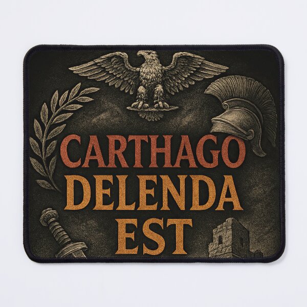 Item preview, Carthago Delenda Est Ancient Roman Quote Design designed and sold by Retr0Tshirts.