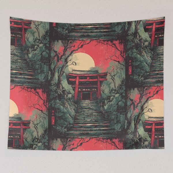 Item preview, Sacred Shinto Shrine Art designed and sold by bapupa.