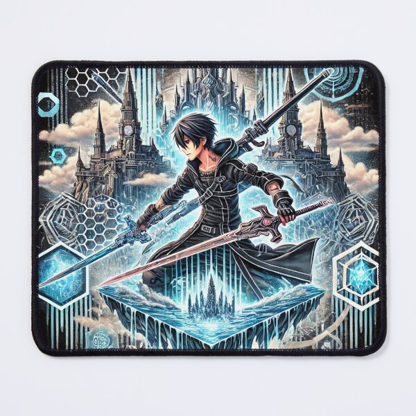 Item preview, Epic Anime Warrior – Dual Sword Fantasy Artwork designed and sold by Herundros.