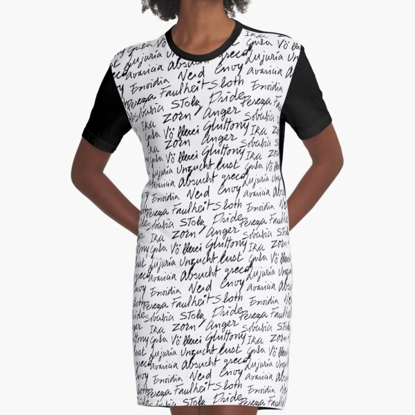 Los siete pecados capitales Vestido camiseta