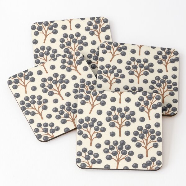 Item preview, Healthy elderberry watercolor pattern textured paper designed and sold by cutsypatterns.