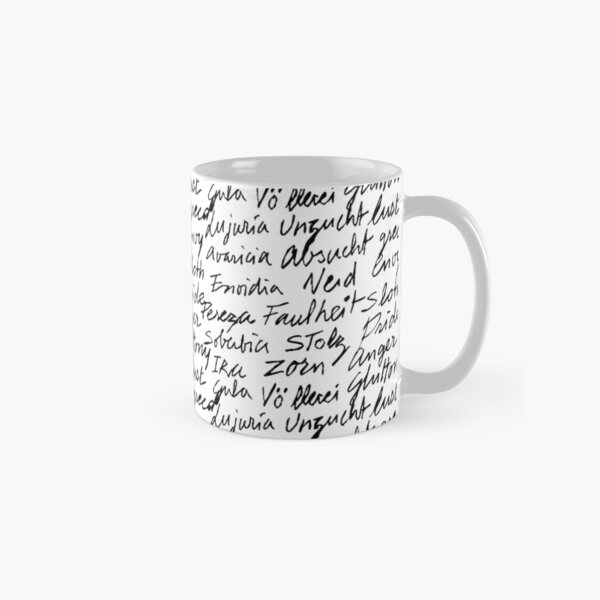 Los siete pecados capitales Taza clásica