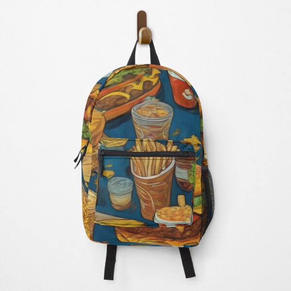 Item preview, "Cheerful Fast Food Feast: Vibrant and Colorful" designed and sold by Artisticanvas.