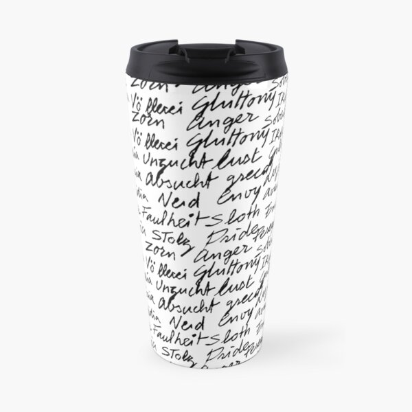 Los siete pecados capitales Taza de viaje