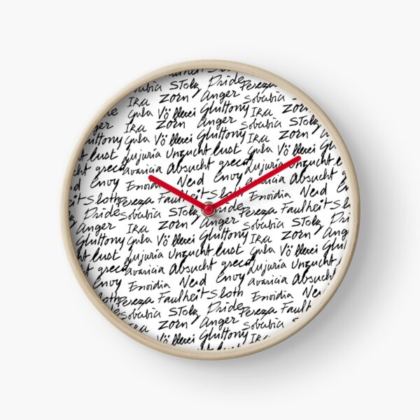 Los siete pecados capitales Reloj