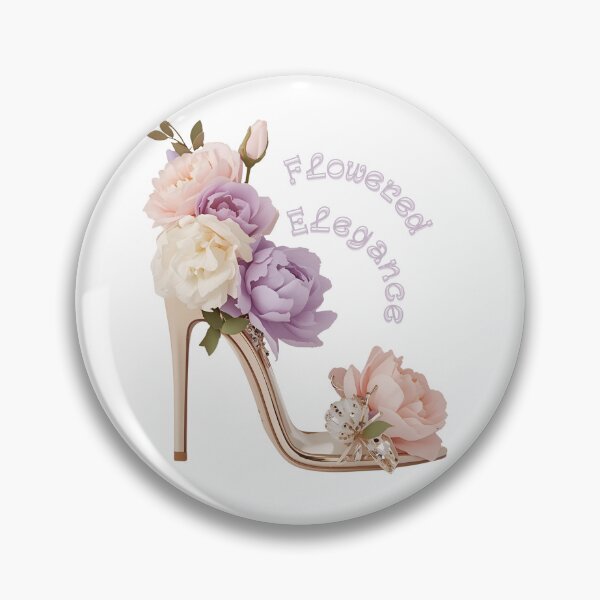 Artikelvorschau, Flowered Elegance High Heel – Feminine Stiletto with Romantic Floral Design entworfen und verkauft von ParaSiempreS.