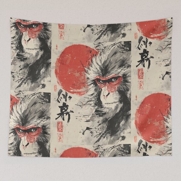 Item preview, Majestic Japanese Snow Monkey designed and sold by bapupa.