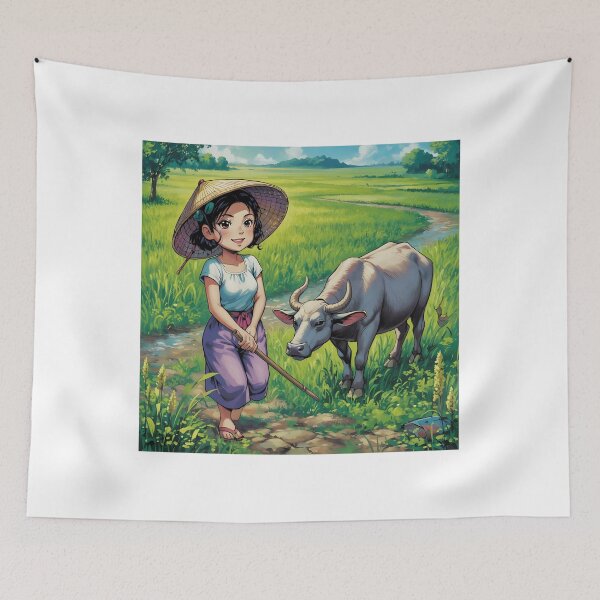 Item preview, The Village Buffalo and girl chill 5 designed and sold by VictorKnott238.
