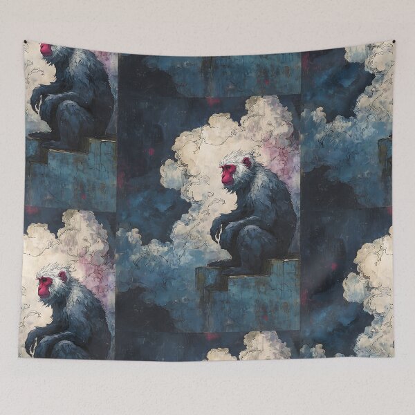 Item preview, Winter Japanese Snow Monkey designed and sold by bapupa.