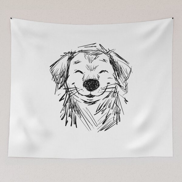 Item preview, Whimsical Dog Portrait Sketch designed and sold by lando218.