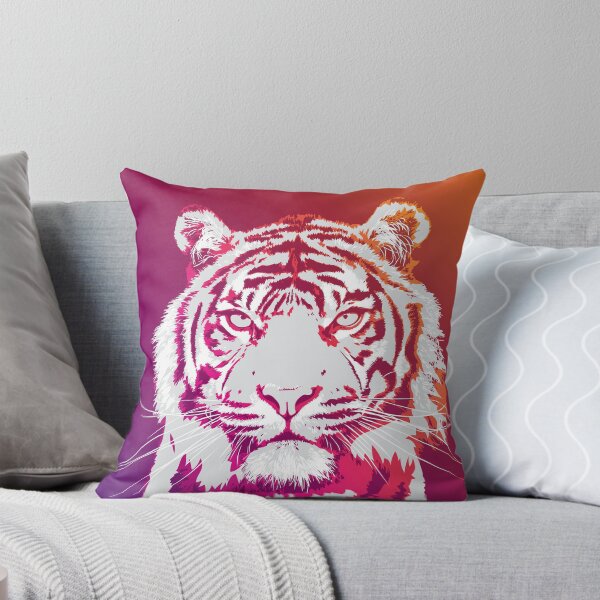 Item preview, Bright Neon Pink and Orange Tiger designed and sold by polliadesign.