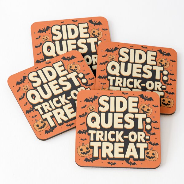 Item preview, Side Quest: Trick or treat, funny side quest ADHD gaming halloween designed and sold by NoetherSym.