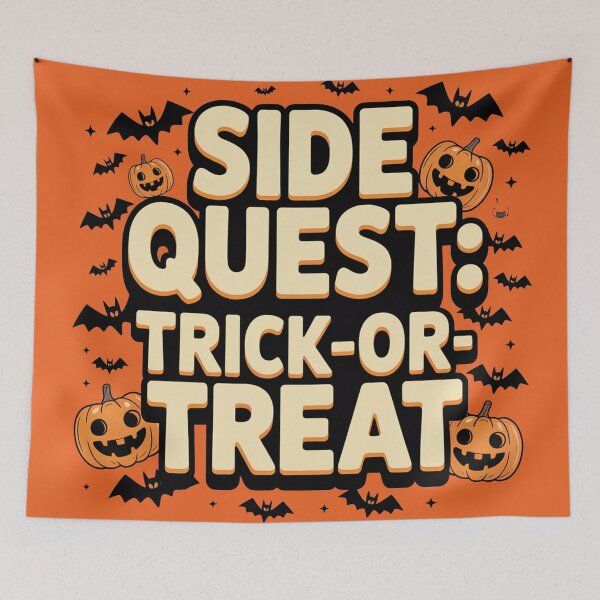 Item preview, Side Quest: Trick or treat, funny side quest ADHD gaming halloween designed and sold by NoetherSym.