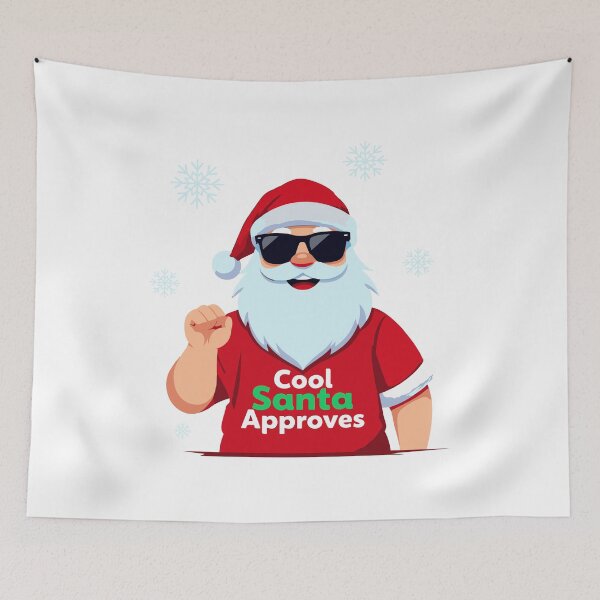 Item preview, Cool Santa Approves Christmas Design designed and sold by DavidTeeStudio.