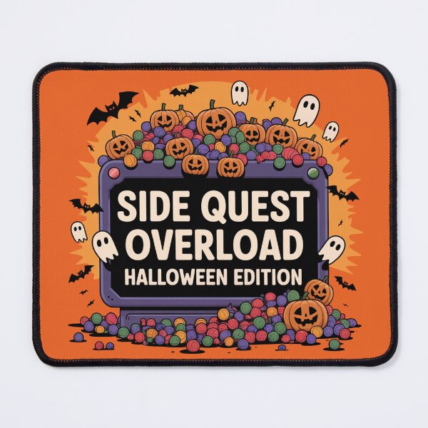 Item preview, Side Quest Overload, funny side quest ADHD gaming halloween designed and sold by NoetherSym.
