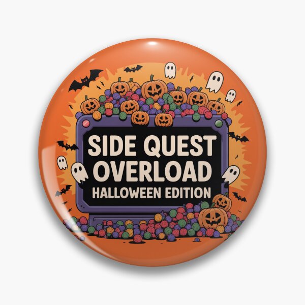 Item preview, Side Quest Overload, funny side quest ADHD gaming halloween designed and sold by NoetherSym.